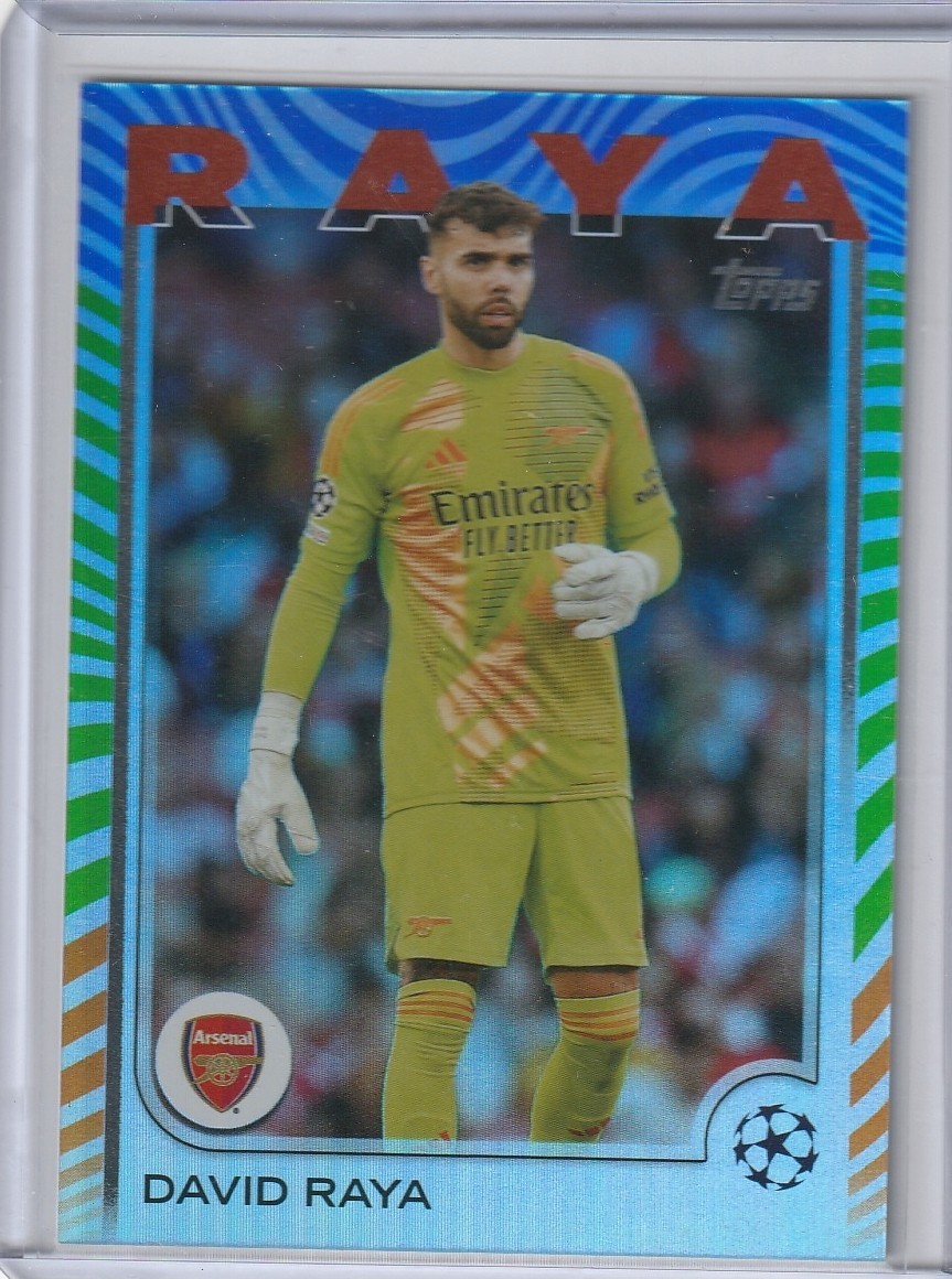 David Raya 2024-25 Topps UEFA Club Competitions #154 New Chapter /36 SP Arsenal