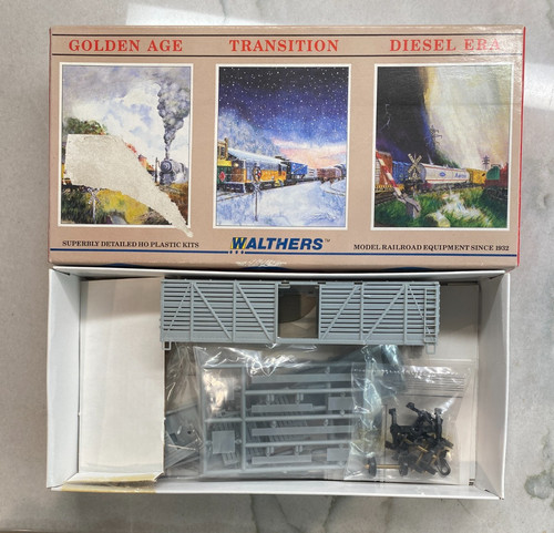 Walthers Ho-Scale 40’ Undekorierten Stock Car W/Dreadnaught Ends Set #932-2700 | Zustand: Neu