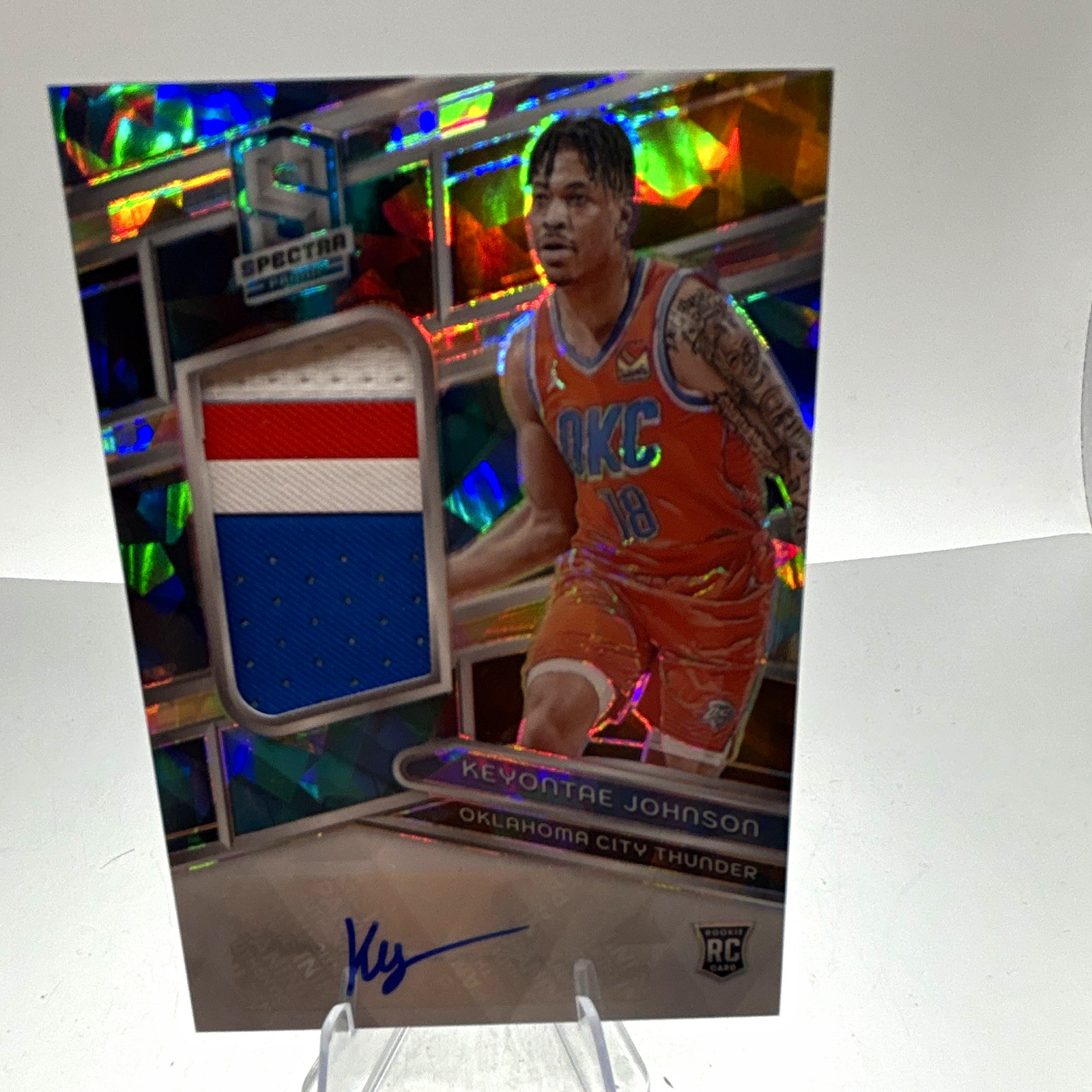 Panini 2023-24 Spectra Keyontae Johnson Thunder RC Auto Patch #231 /35