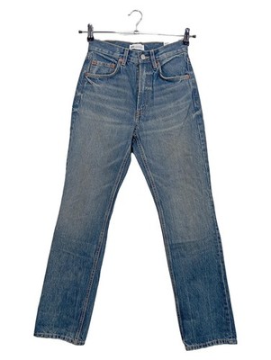 ZARA High Rise Regular Length Straight Leg Jeans Damen Blau W26/34/XS