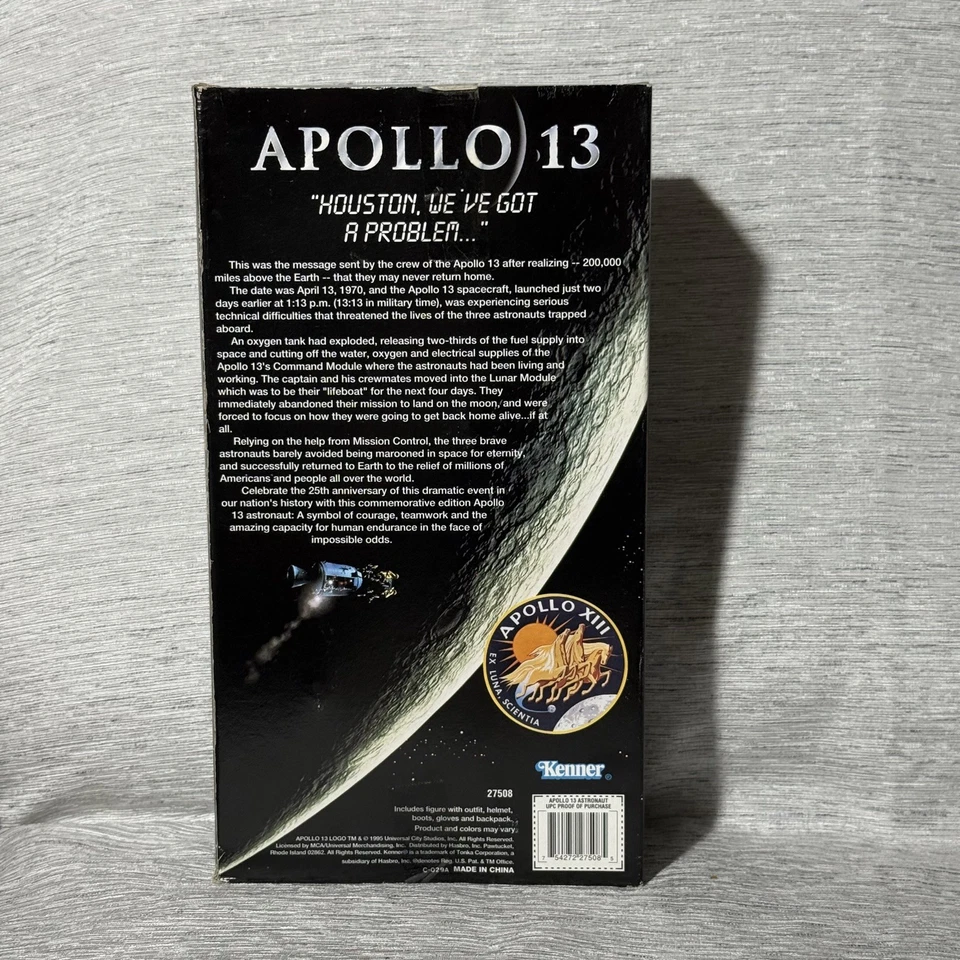 Figura de acción de astronauta de la NASA Apolo 13 1995 vintage 12" Kenner nueva en caja Foto 2 de 2