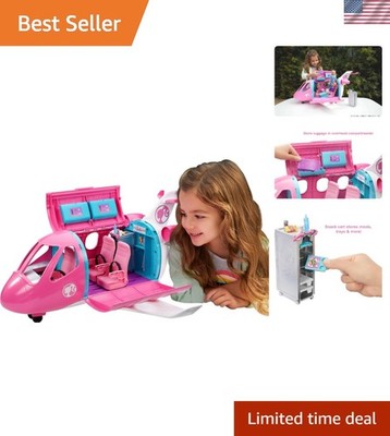 Dreamplane Airplane Toys Playset with 15+ Accessories Including Puppy, Snack ...