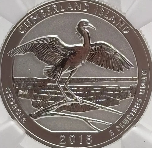 2018-S Cumberland Island State Quarter PR69 REVERSE PROOF NGC SILVER #2299