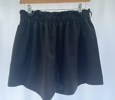 Shein Women's Black Polyester Shorts Size L Waist 30"