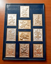 Topolino Operazione Quack Raccoglitore Blu Francobolli Metallici
