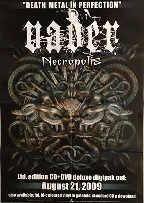VADER - Necropolis - Promo Poster - gefaltet / folded - Sammlerstück