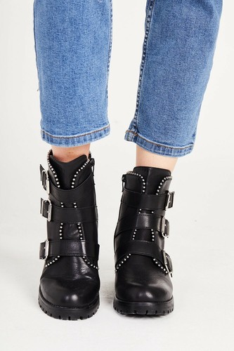 Boots Western Ladies Elvi Straps Ankle Side Etc Style With vUF1pqn1