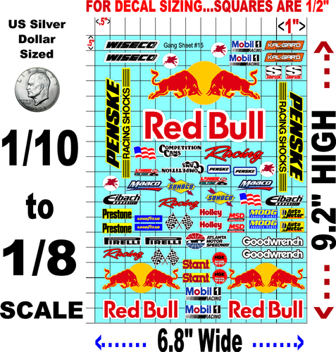 WHITE VINYL RACING Sticker Variety -R/C MODEL Die-cut -Decals 1/8 -1/10 - Picture 2 of 9