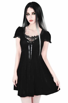 Killstar Heather Gothic Punk Witchy Alternative Velvet Babydoll Dress  KSRA000941 | eBay