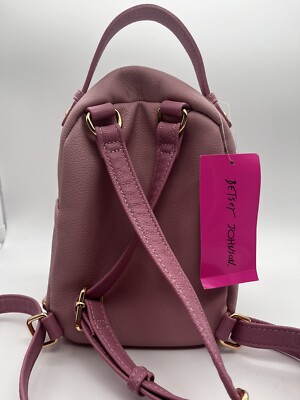 Betsey Johnson Quilted Puppy Backpack XO Baybee Pink New | eBay display picture 1