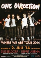 One Direction - Where We Are, DüSseldorf 2014 | Konzertplakat | Poster