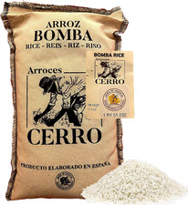 Riso Bianco Spagnolo Speciale Arroz Bomba D.O. Valencia per Paella e altro, 1 Kg