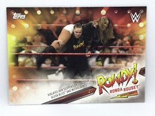 2019 Topps WWE Raw Rowdy Ronda Rousey Spotlight #17
