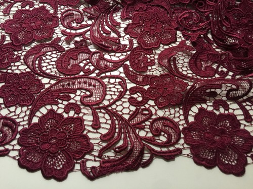 18 Colors Maggie Guipure Venice Medium to Heavy Weight Lace Fabric by the Yard - Picture 18 of 73