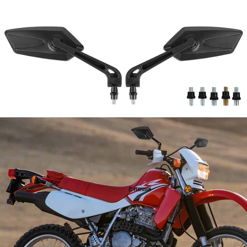For Honda XR600R XR650L XR 200 150L 125L Motorcycle Side Mirrors Rearview Black