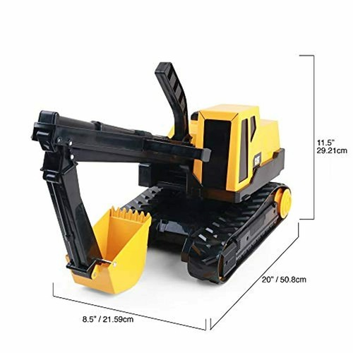 Toy Steel Excavator Kids Sandbox Toys Indoor Outdoor Digger Working Backhoe Fun - 第 3/7 張圖片