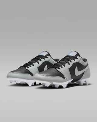 Air Jordan 1 Low TD \'Shadow 2.0\' Football Cleats Men\'s Size 16 (FJ6245-002) DS Air Jordan 1 Low TD  main image 2