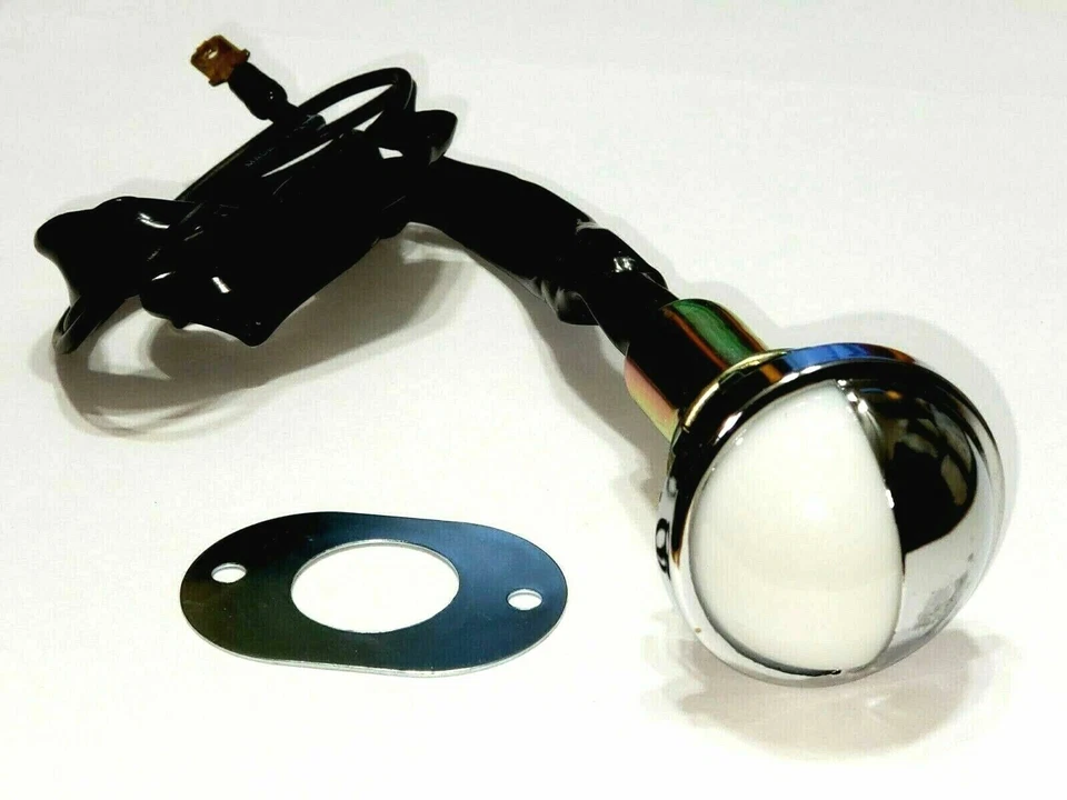 GM GMC Truck Bumper License Plate Lamp Light Lens Wiring Harness Socket D42 - Image 4 of 4