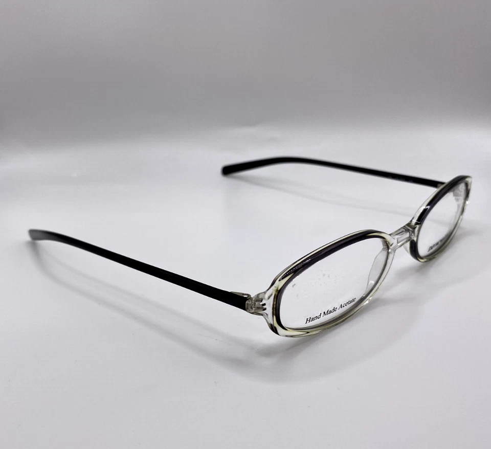Marco de gafas de plástico ovalado negro transparente Emporio Armani EA9017 JH1 47-17-135 Foto 3 de 4