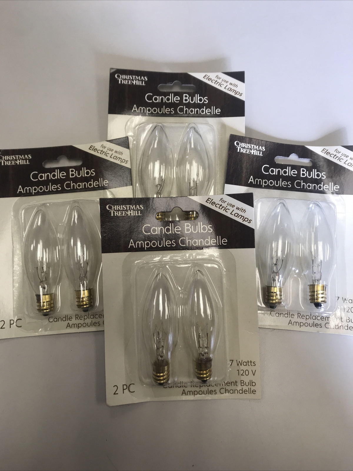 christmas tree hill candle bulbs 7 watt 120 v eBay