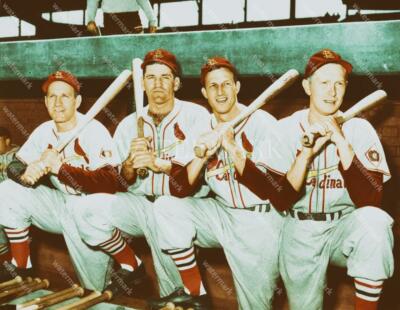 ED816 Stan Musial Enos Slaughter Red 8x10 11x14 16x20 Oil Painting Photo