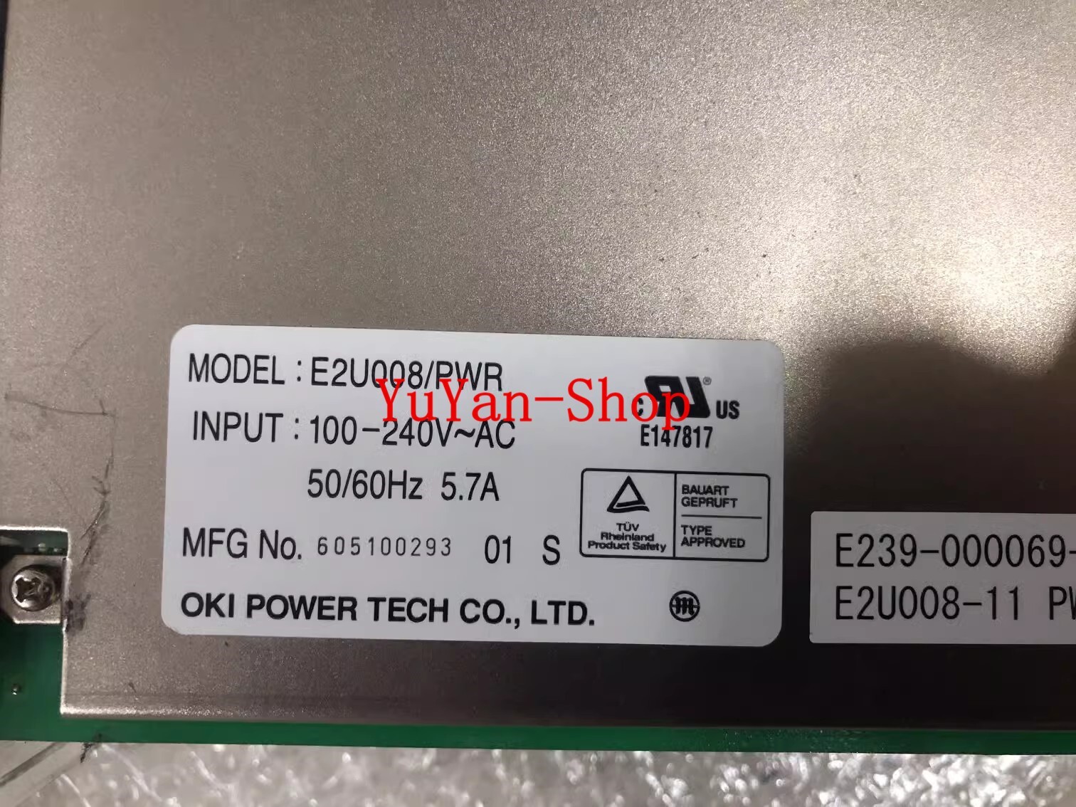 1PC 100% test OKI POWER TECH E2U008/PWR  SHIP EXPRESS 90days Warranty P2212E YL