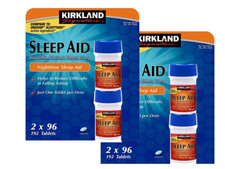4 Pack Kirkland Signature Sleep Aid Doxylamine Succinate 25 Mg 192 Tablets
