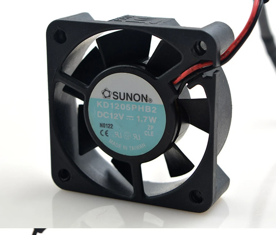 New SUNON Cooling Fan KD1205PHB2 12V 1.7W 5CM 5015 50x50x15mm 2"x2"x0.6" - Image 2 of 3