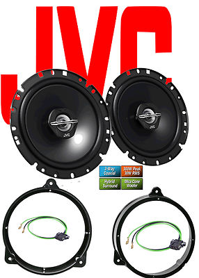 JVC Lautsprecher für MERCEDES CLK A208 1998-2003 Türen vorne 300 Watt + Adapter