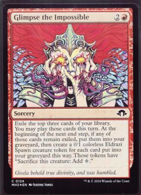 Glimpse the Impossible - 124 Foil MTG MH3