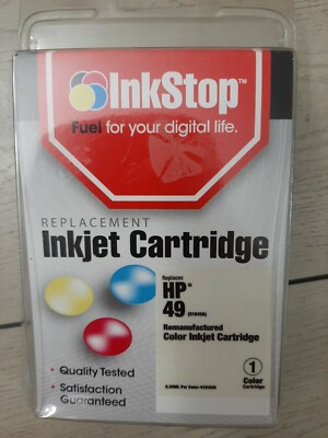 InkStop HP 49 Sealed Replacement Color Inkjet Cartridge, Fast Free Shipping  !