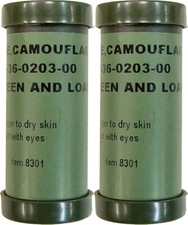 Woodland Green  Brown Camouflage Colors Paint Sticks 2-Pack