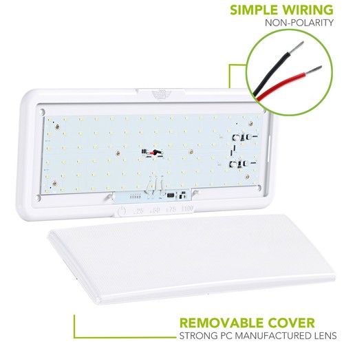 NEW 14” LED RV Ceiling Light Touch Dimming Fluorescent Replacement BRIGHT 2 PACK - Picture 7 of 12