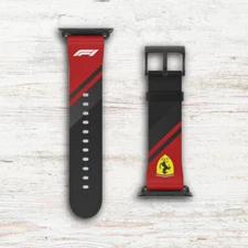 Racing Inspired Watch Band for Sports Lovers, Ferrari Style Strap, F1, Strap