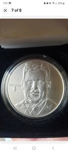 Limited Edition #24451 NFL Troy Aikmam QB Club Brushed Nickel Coin Avon 