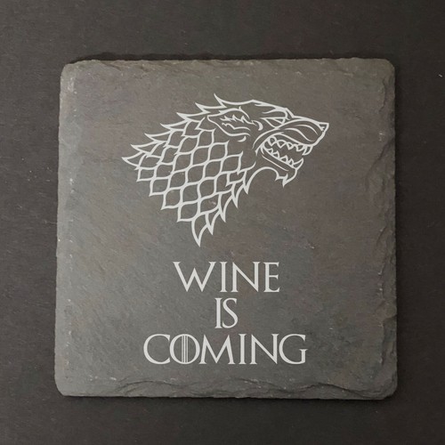 GAME OF THRONES INSPIRED ENGRAVED SLATE COASTERS - Picture 5 of 6
