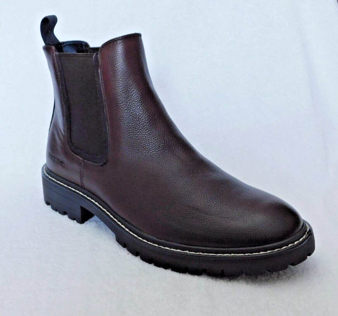 M1 Calvin Klein Dark Brown Men's Letrel Almo Boots Size 8