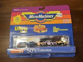 GALOOB MICRO MACHINES 31 50'S COLLECTION NEW ON CARD VINTAGE Cruise Classic Cars