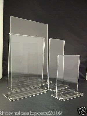 WHOLESALE POS Menu Holder Plastic Acrylic Perspex® Display Leaflet Stand A3 A4 A5 A6 DL