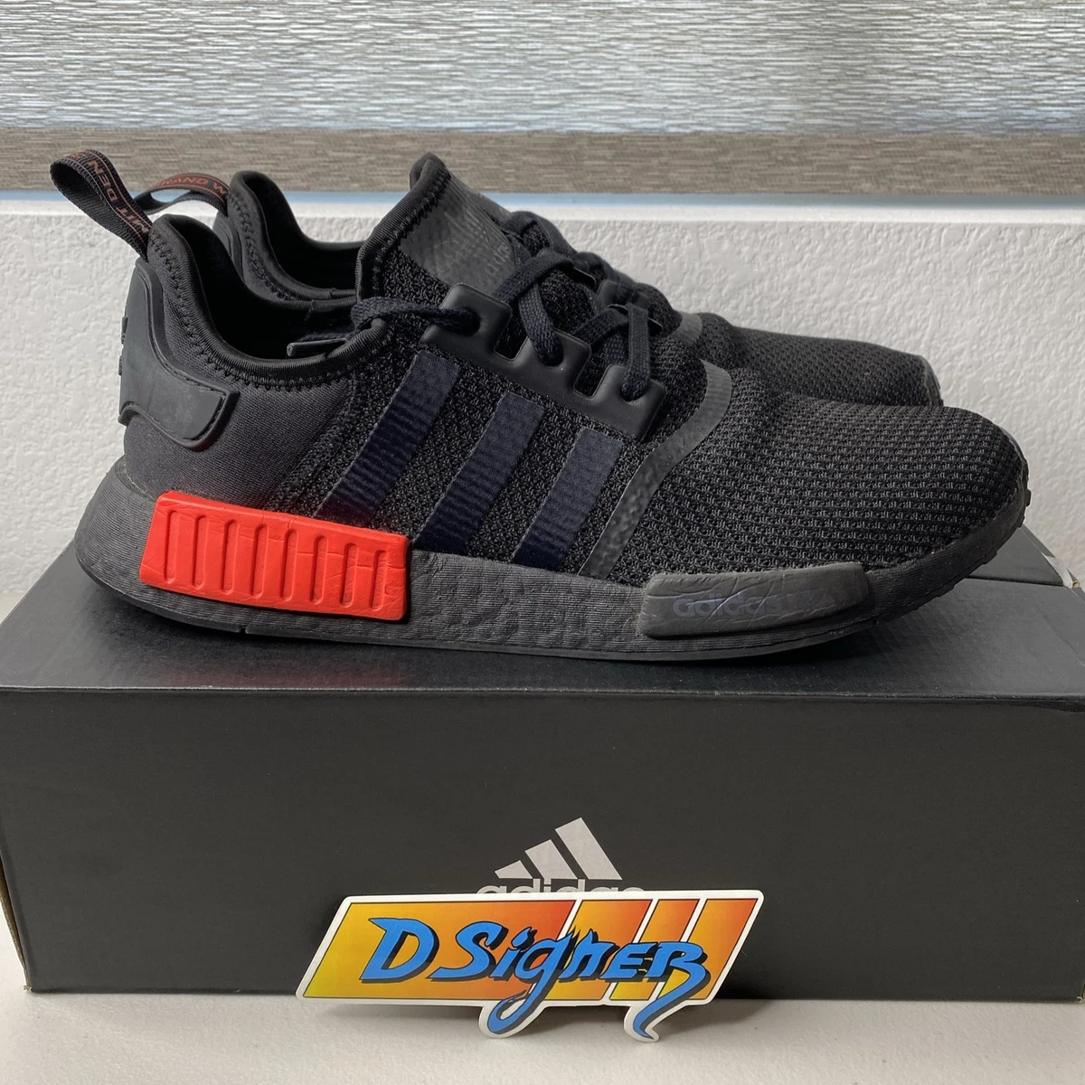 adidas NMD R1 Black Solar Red 2020 | eBay