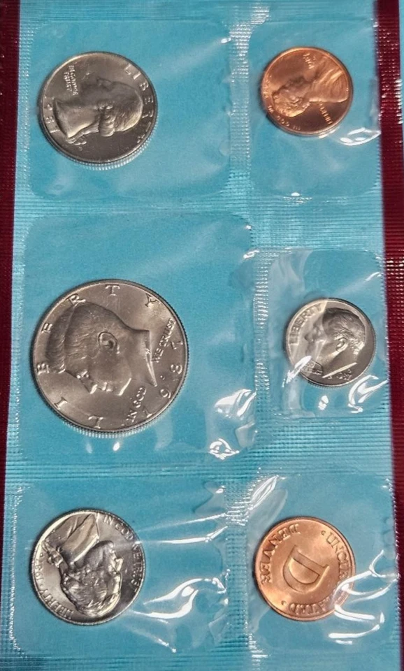 1987 Uncirculated Coin Set The United States Mint -"D & P Mint Marks" OGP - Image 2 of 4