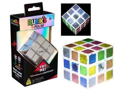 Rubik's Rubiks Pulse 3x3 TIMER leuchtender Zauberwürfel NEU OVP Spin Master