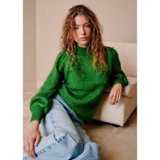 Sezane Anneka Jumper Sweater S Kid Mohair Woo...