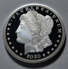1878 Morgan Silver Dollar US History CAMEO PROOF Silver CLAD Coin ~2020 Bradford