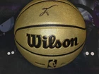 Allen Iverson Signed Gold Edition Composite Leather Basketball 76ers Beckett COA