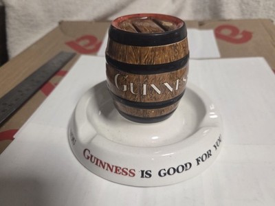 Vintage Guinness Advertising Matchbox Holder/Ashtray - Guinness Is Good for You