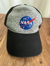 NASA Youth Snapback Hat Cap Black Gray Logo Space Youth OSFM GUC Buzz Aldrin Kid