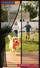 Magnetic Screen Door - Bugs Out, Breeze in - 9min Install Auto-Seali