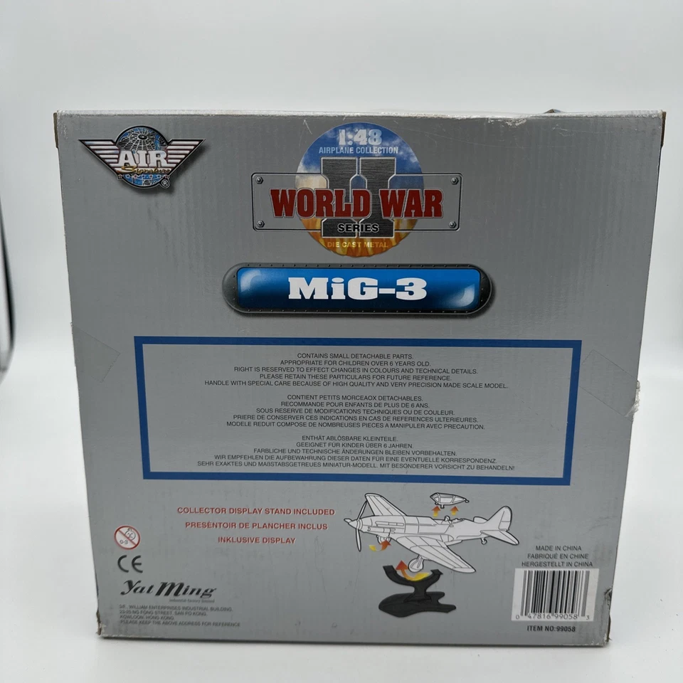 Yat Ming Air Signature Mig-3 1:48 Scale Diecast Airplane Aircraft - Image 2 of 4