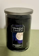 Yankee Candle 22 Oz Large Cylinder Jar 2 Wick Candle “ Midsummer Night”
